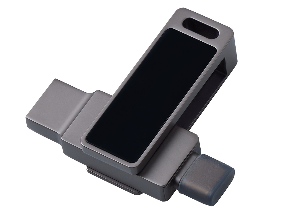 USB3.0/ Type-C флешка 2в1 на 64 ГБ «Спинлайт» с подсветкой