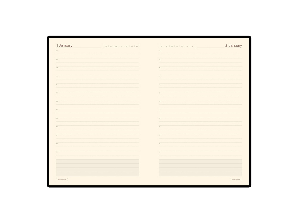 Ежедневник А5 полудатированный «Porto»