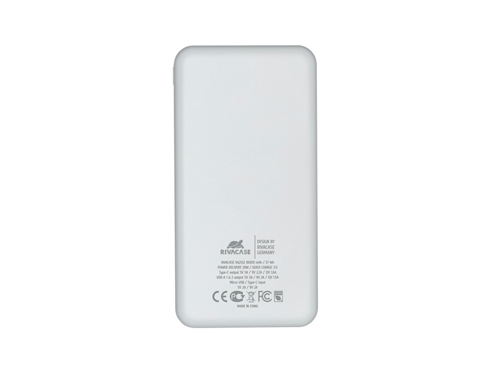 Внешний аккумулятор с быстрой зарядкой QC/PD VA2532, 10000 mAh