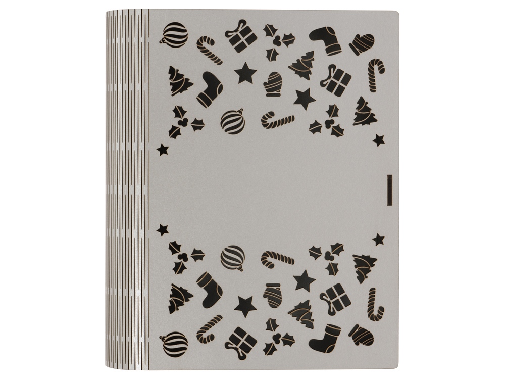 Деревянная коробка с резной крышкой «Книга», L