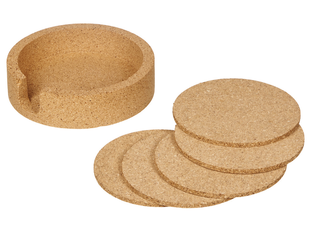 Набор костеров из пробки на подставке «Krock»