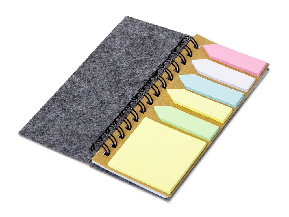 Мини-блокнот со стикерами А7 "Felt"