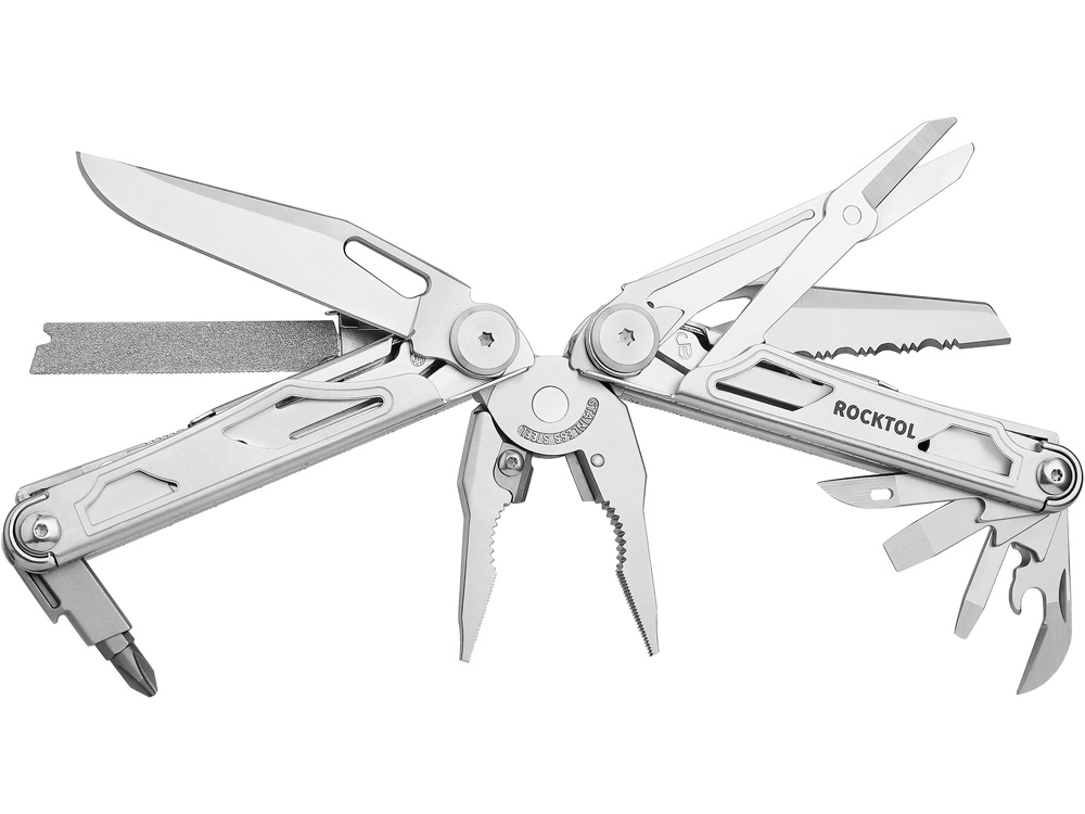 Мультитул Rocktol 29 в 1 со сменными резцами и пилой