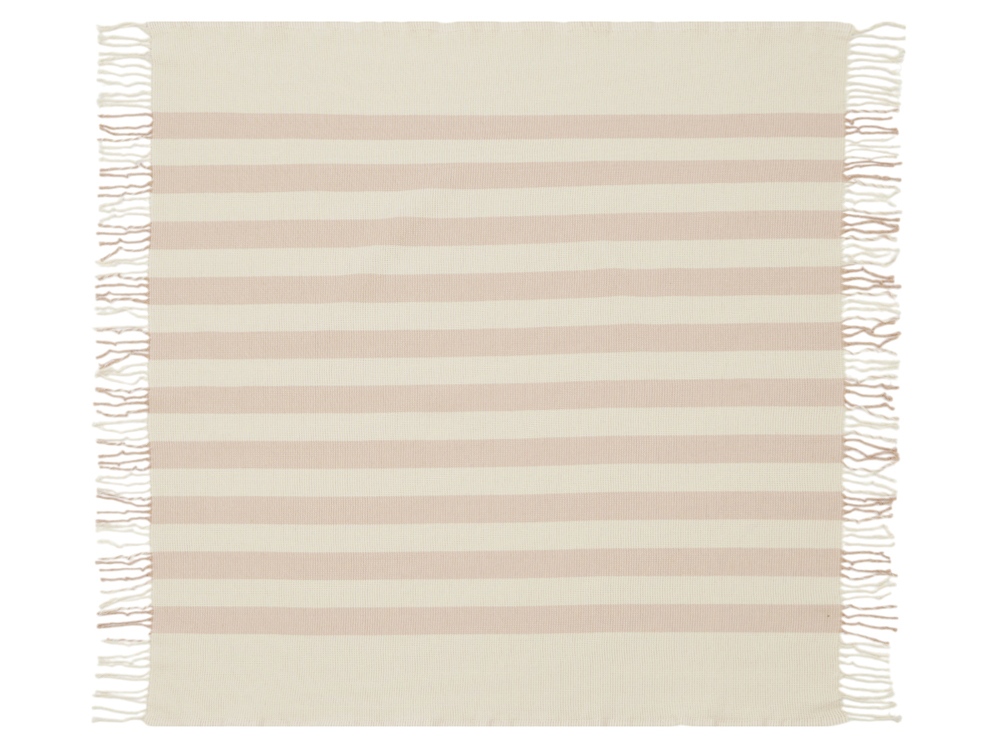 Плед «Reglet» из хлопка с бахромой