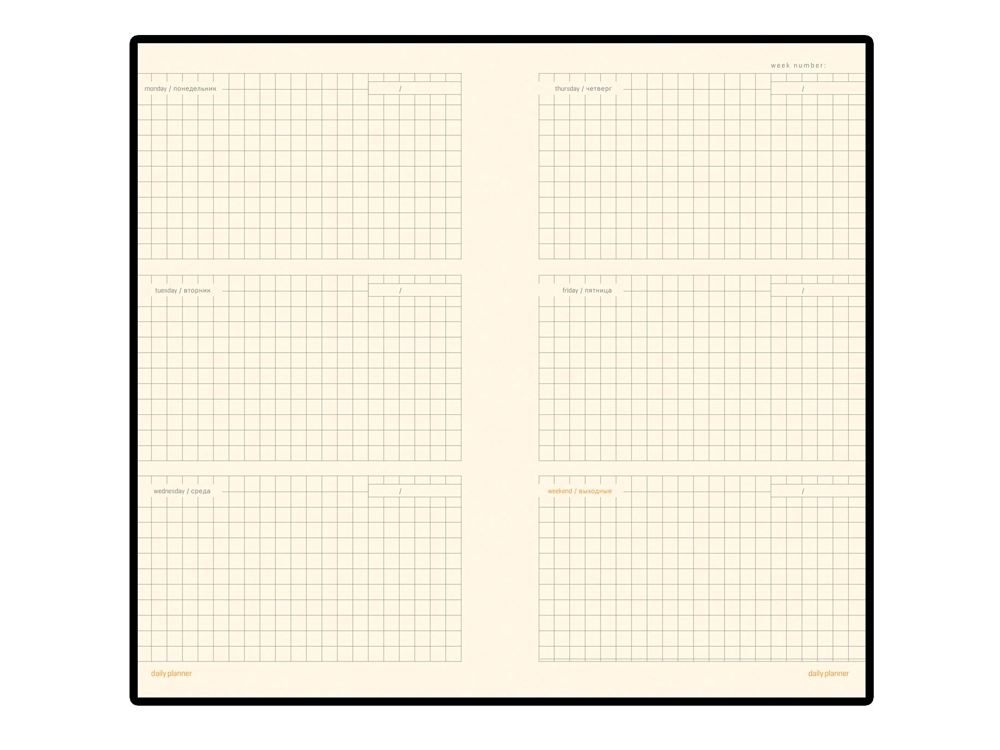 Еженедельник недатированный А6 «Metropol»