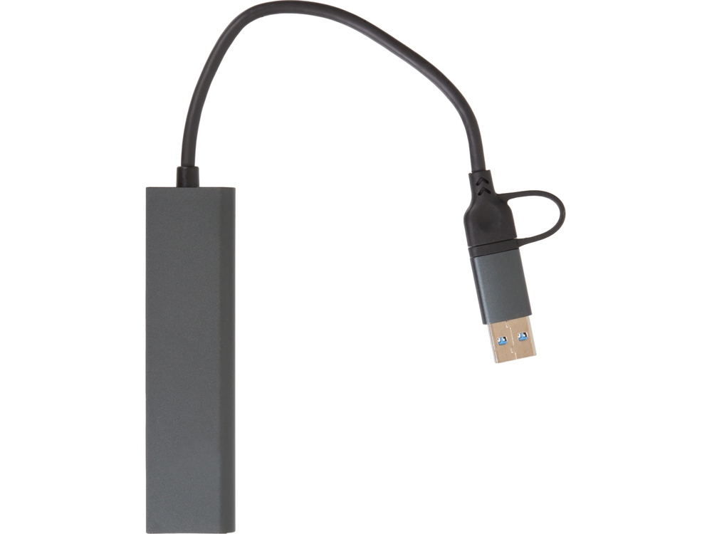 USB-хаб «Command» с коннектором 2-в-1 USB-C и USB-A, 2.0/3.0