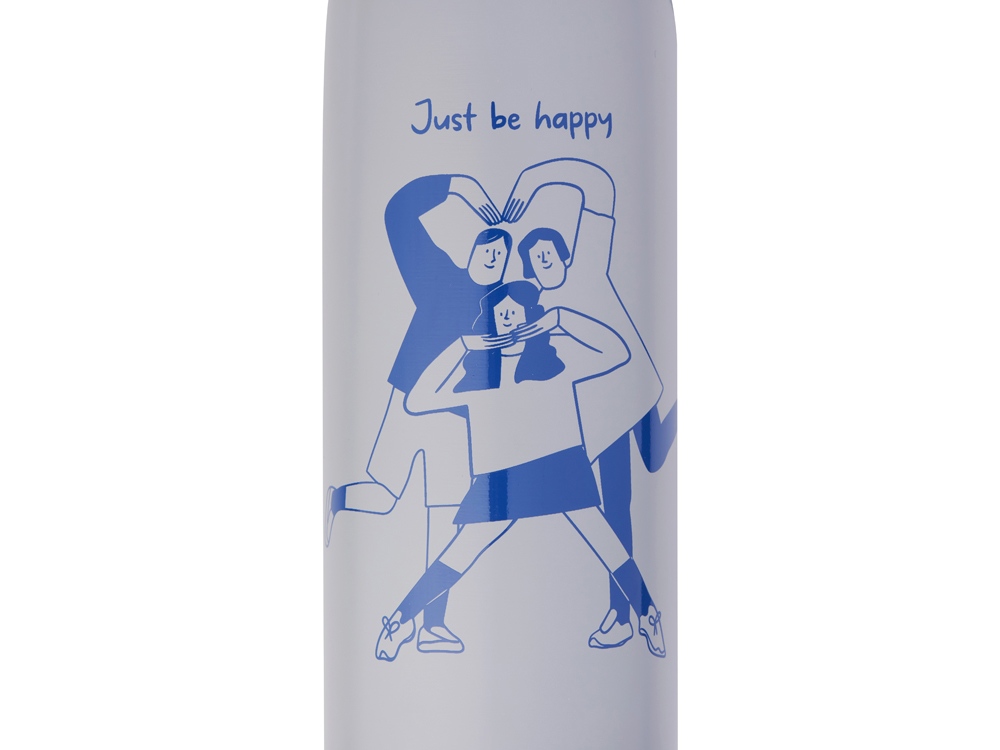 Бутылка для воды из нержавеющей стали «Rely», 650 мл, с круговой трафаретной печатью