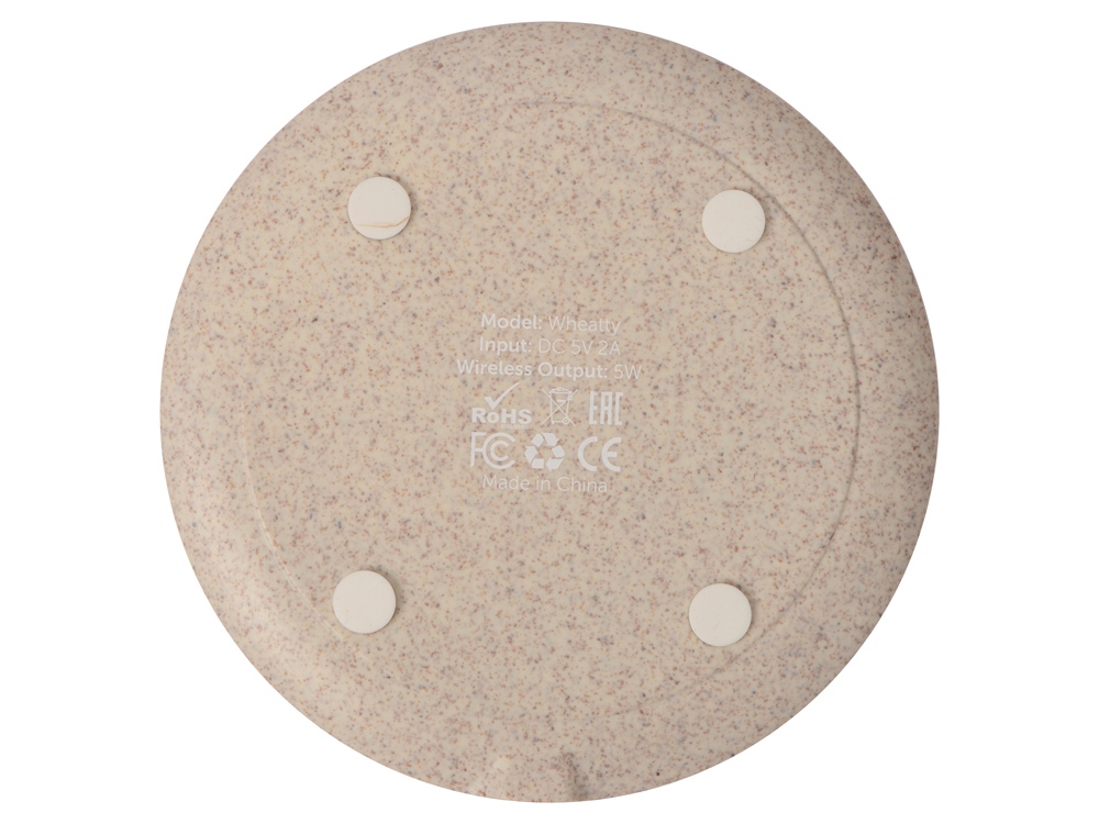 Беспроводное зарядное устройство «Wheatty» из пшеничной соломы, 5W
