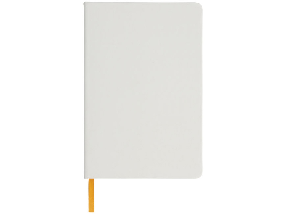 Блокнот А5 «Spectrum» с белой обложкой и цветной резинкой