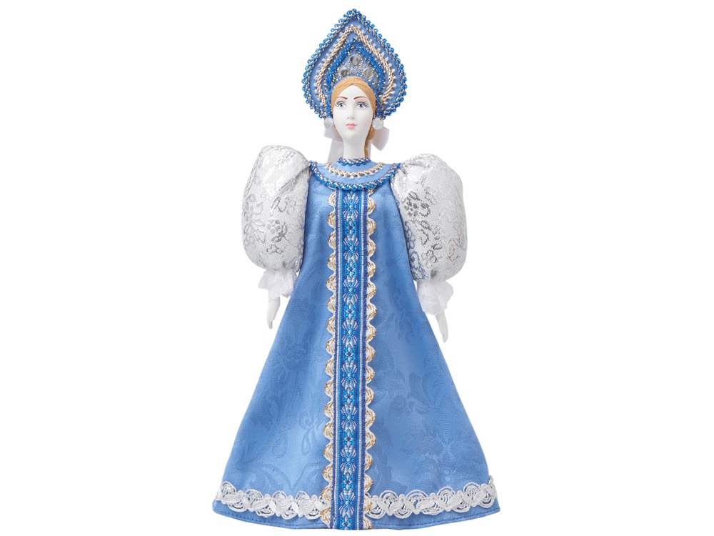 Подарочный набор: кукла фарфоровая, чай "Малина с мятой"