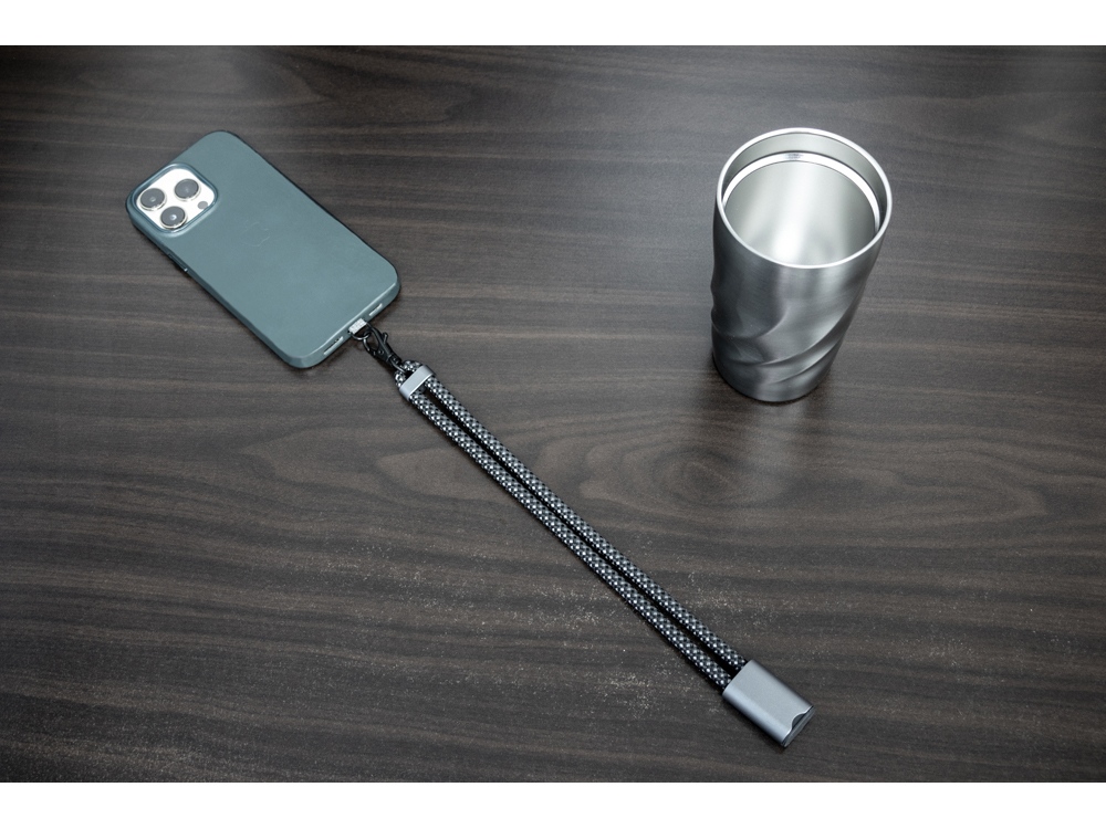 Ремешок-держатель для телефона с зарядным кабелем USB-C - USB-C «Lany Wristband Charge Eco»