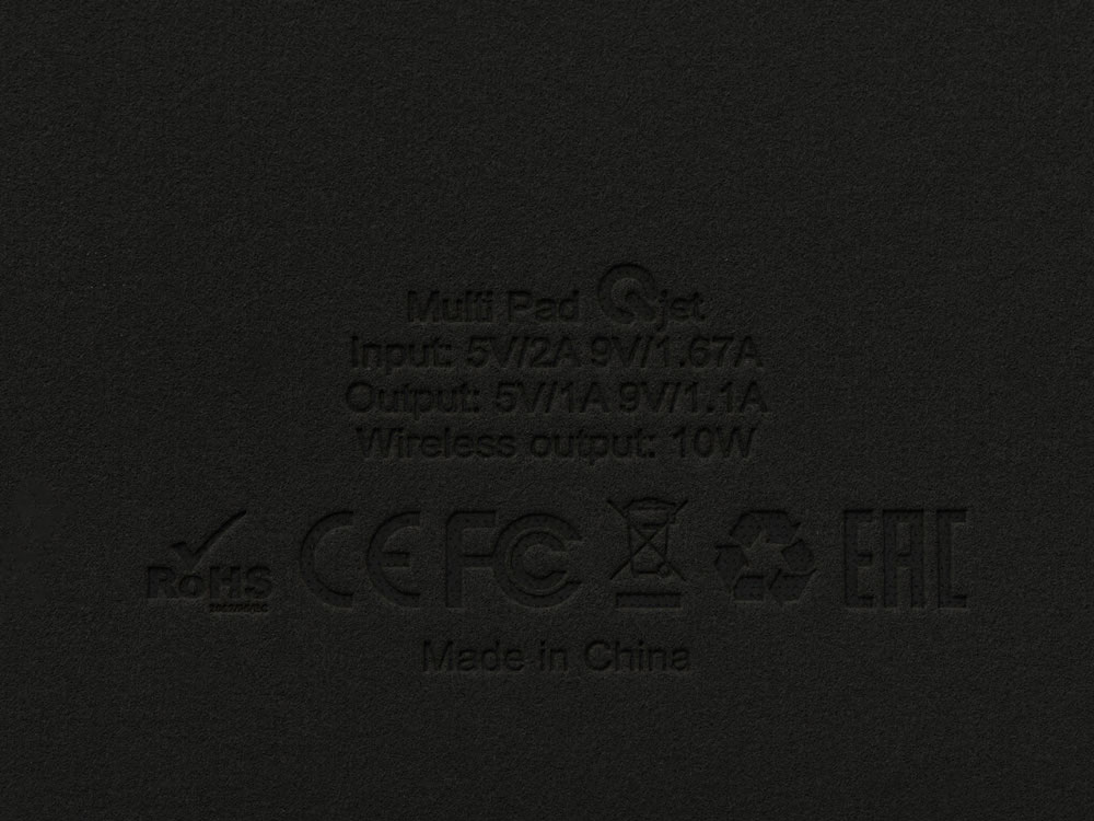 Многофункциональный коврик для мыши «Multi Pad» с беспроводной зарядкой и LCD экраном, 10 Вт